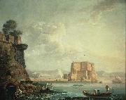 Carlo Bonavia Castel dell'Ovo, Naples Germany oil painting artist